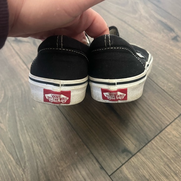 Vans Classic Black Slip-On Shoes - Sz 5.5 - Picture 4 of 11